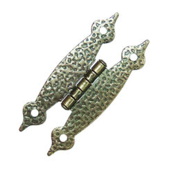 櫥櫃活頁 大鄉村 壓花鉸鍊- 青古銅色  JH003BK