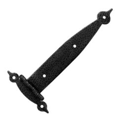 櫥櫃活頁 長型 壓花鄉村鉸鍊- 黑色  JY003BL