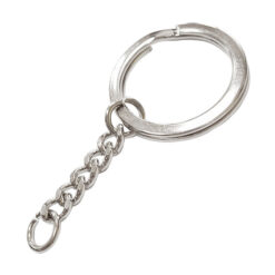 KB351 平型雙圈+五目粗磨鍊 - 鎳色 KB351NI