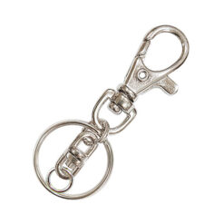 MYDIY-3.7cm-鋅合金鑰匙扣環-短鍊-鎳色-KD008NI