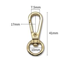 Alternative view of KD606 扁勾扣環 小圓 鋅勾頭