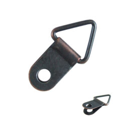 相框掛勾 三角環吊勾 畫框吊環-雙片-單孔 6x10.5mm- 紅古銅 QD0611BR