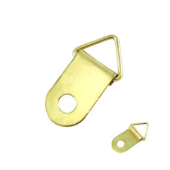 相框掛勾 三角環吊勾 畫框吊環-單片-單孔 9x15mm- 青銅金色 QS0915YG