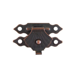 箱盒鎖扣 復古 小 箱扣- 紅古銅色 YA002BR