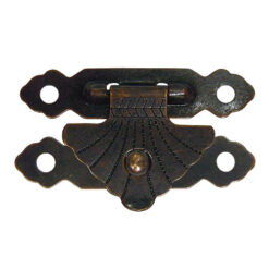 箱盒鎖扣 復古 大 箱扣- 紅古銅色 YA021BR