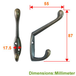Alternative view of 典型 雙耳 中掛勾- 青古銅色  YD150BK
