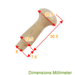 Alternative view of 36mm 原木掛勾- 原木色  YD365WD