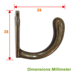 Alternative view of 鄉村風 單耳大掛勾- 青古銅色  YD380BK