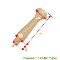 Alternative view of 51mm 山毛櫸原木掛勾- 原木色  YD515WD