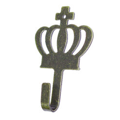 鄉村風 皇冠掛勾 (一包1支) - 青古銅色 YD610BK