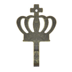 Alternative view of 鄉村風 皇冠掛勾 (一包3支) - 青古銅色 YD610BK