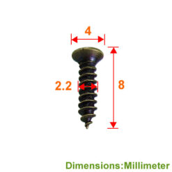 Alternative view of 平頭 8mm 木螺絲- 青古銅色 YF080BK
