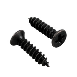 平頭 12mm 木螺絲- 黑色 YF120BL