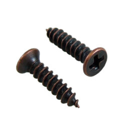 平頭 12mm 木螺絲- 紅古銅色 YF120BR