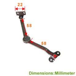 Alternative view of 屈手 小 V 型- 青古銅色 ( 左、右 各1支 )  YT175BK_RL