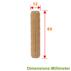 Alternative view of A級 木榫 12x60mm - 山毛櫸  YW512WD