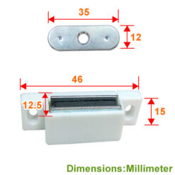 Alternative view of 磁石戶擋- 白色 YY001WH