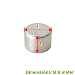 Alternative view of 強力磁石 4*4mm - 鎳色 YY044NI