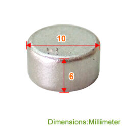 Alternative view of 強力磁石 10*6mm - 鎳色 YY106NI