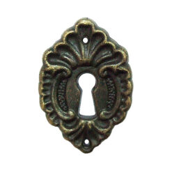 抽屜 鑰匙孔 裝飾片 雲彩- 青古銅色  YY251BK
